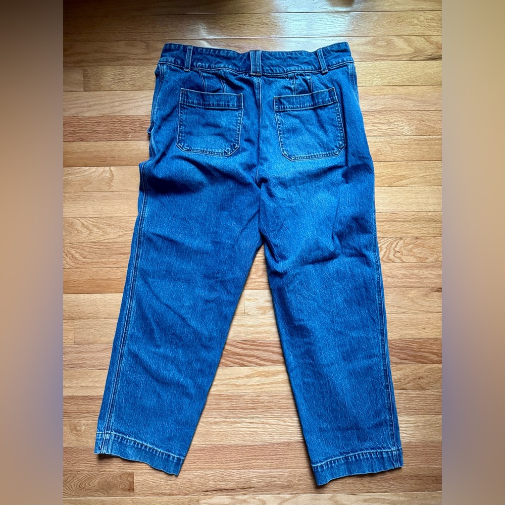 Talbots Blue Ankle Cropped Jeans Relaxed Fit - Picture 3 of 6